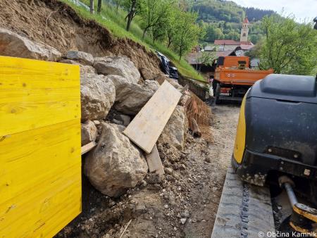 Sanacija zemeljskega plazu v Zgornjem Tuhinju 4